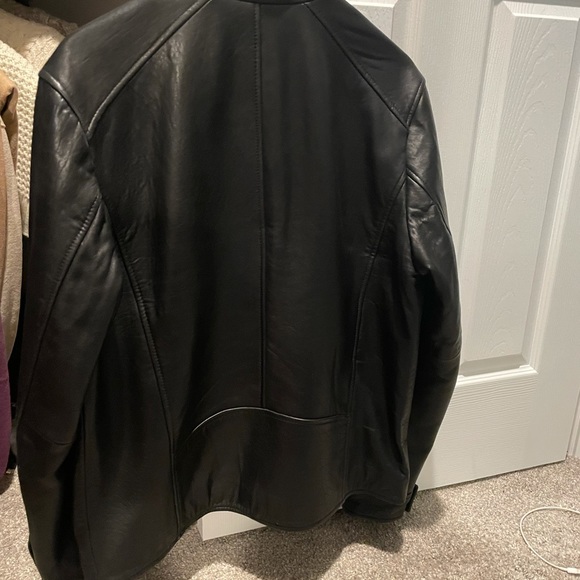 Marc New York Black Genuine Leather Jacket - Picture 2 of 4